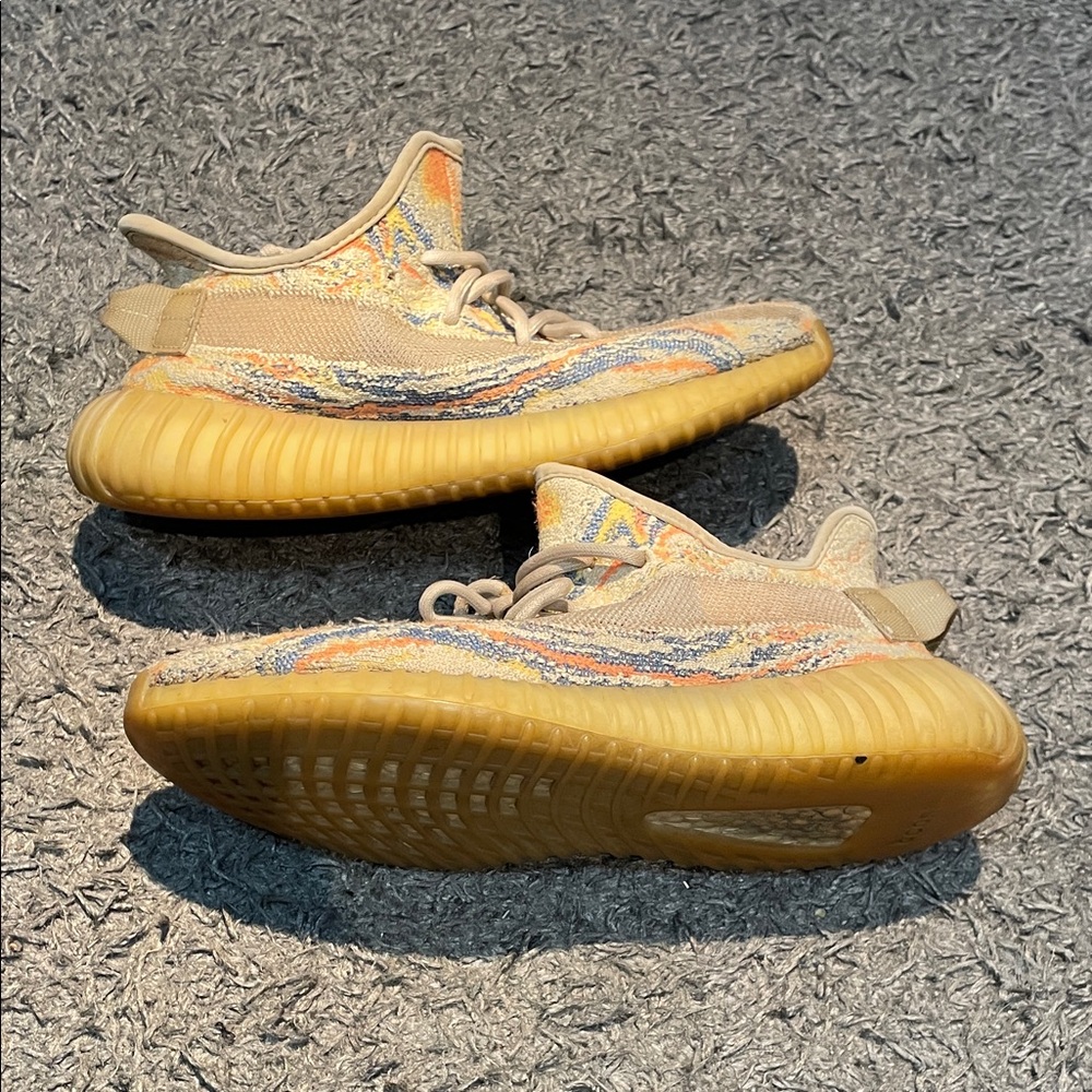 Yeezy Boost 350 Men's Knit Casual Sneakers in Multicolor Yellow